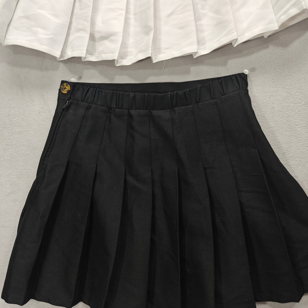 Wild Fable Pleated Mini Skirt S Lot of 2 Academia Schoolgirl Preppy Nerd Twee - Picture 8 of 12